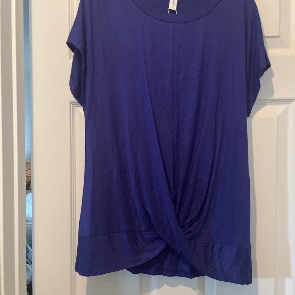 Blue twist shirt